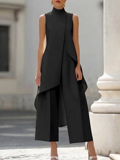 Germine | Elegant Draped Jumpsuit