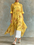 Marisol | Two-Piece Floral Midi Dress Set, Polyester Blend