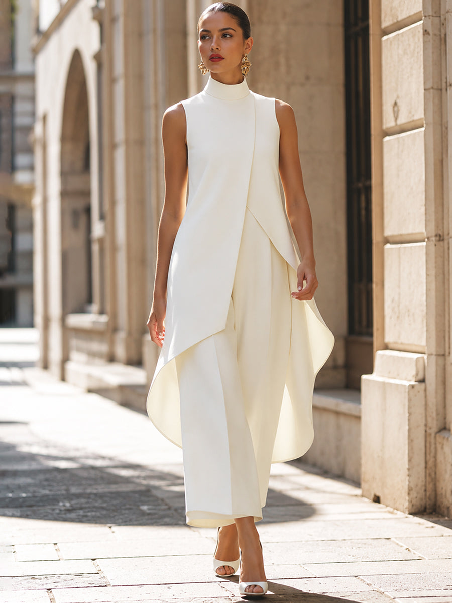 Germine | Elegant Draped Jumpsuit