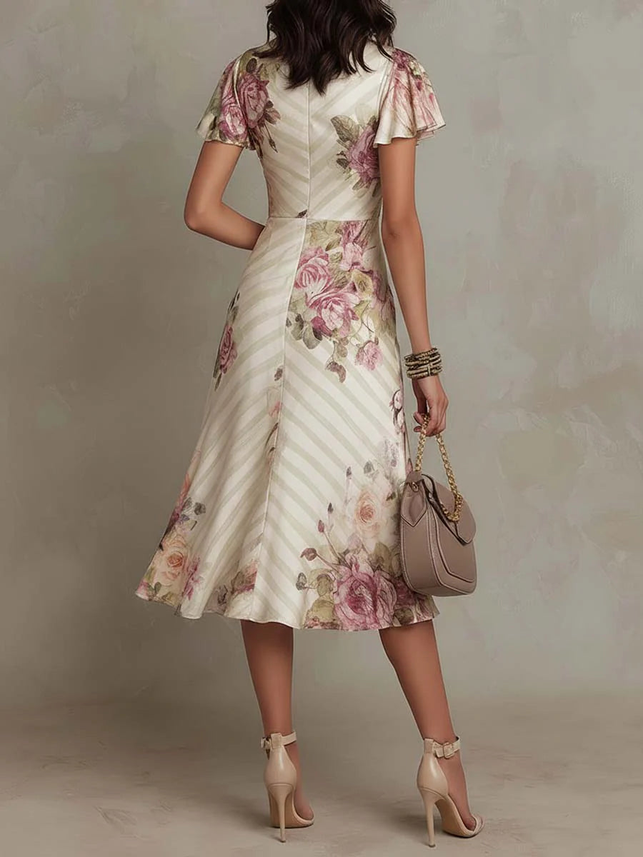 Lizbeth | Vintage Floral Midi Dress