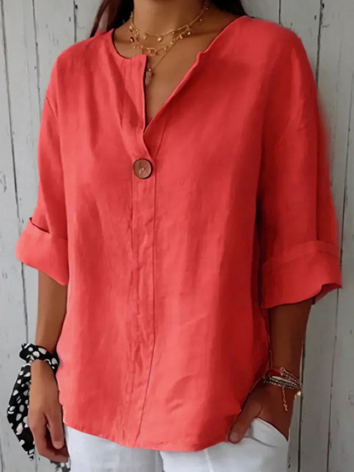 Nora - Casual V-Neck Blouse