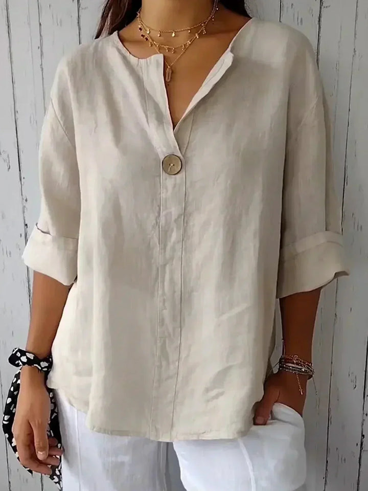 Nora - Casual V-Neck Blouse
