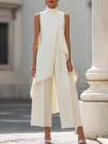 Germine | Elegant Draped Jumpsuit