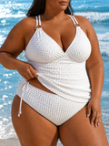 Daisy | Plus Size Textured Swim Tankini Set