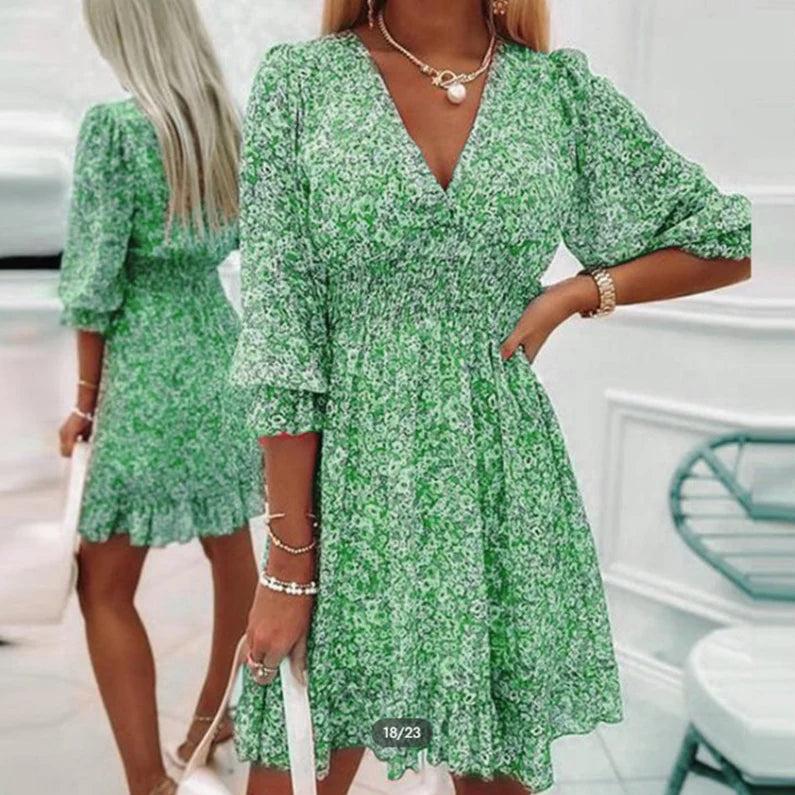 Joan | Elegant Floral Dress