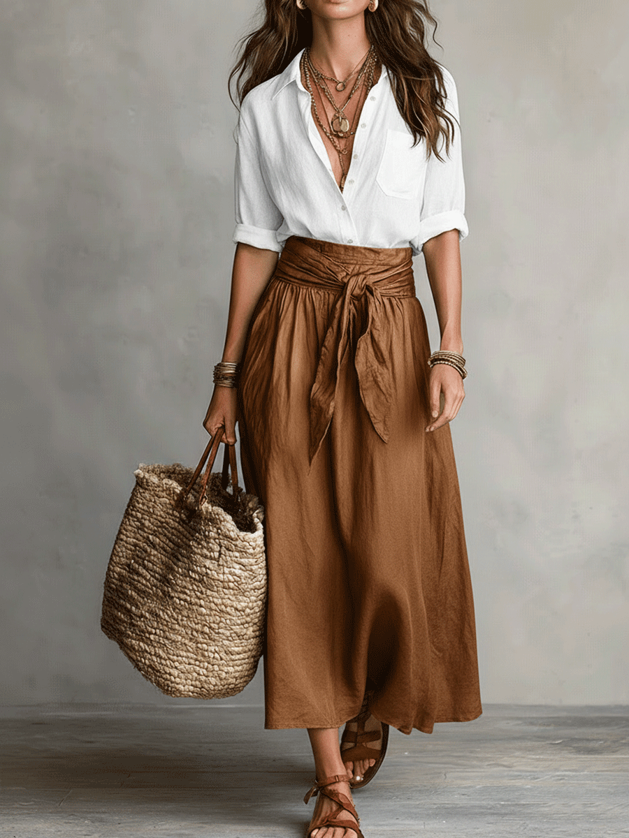 Effortless Elegance Boho Skirt Set