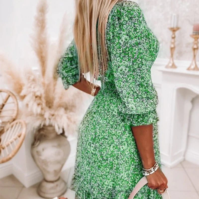 Joan | Elegant Floral Dress
