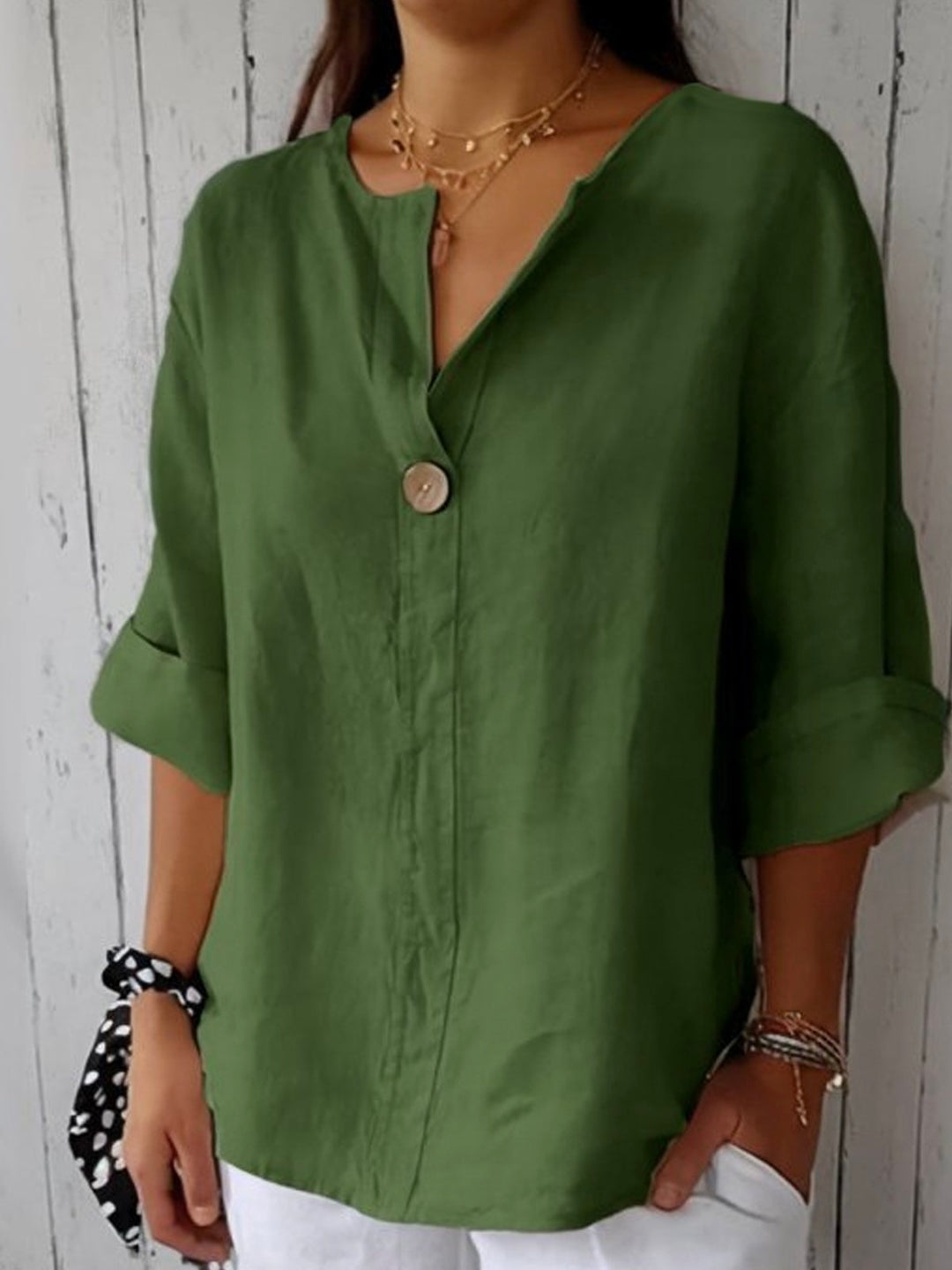 Nora - Casual V-Neck Blouse