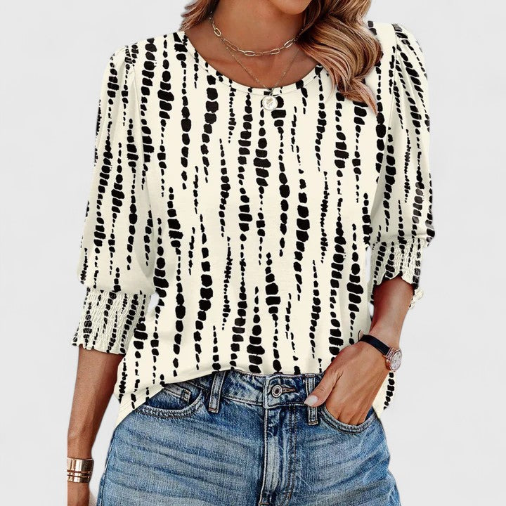 Zara | Elegant Smocked Top