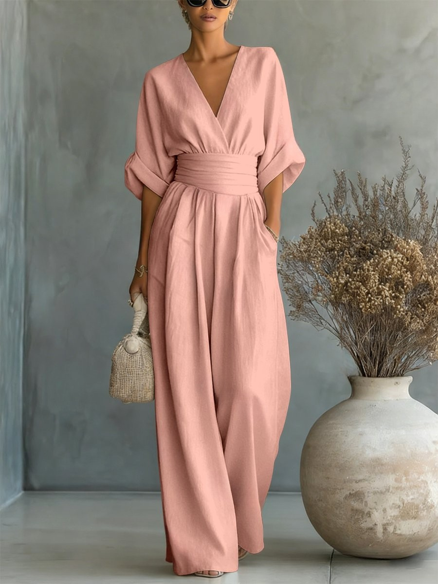 Sofia | Effortless V-Neck Jumpsuit