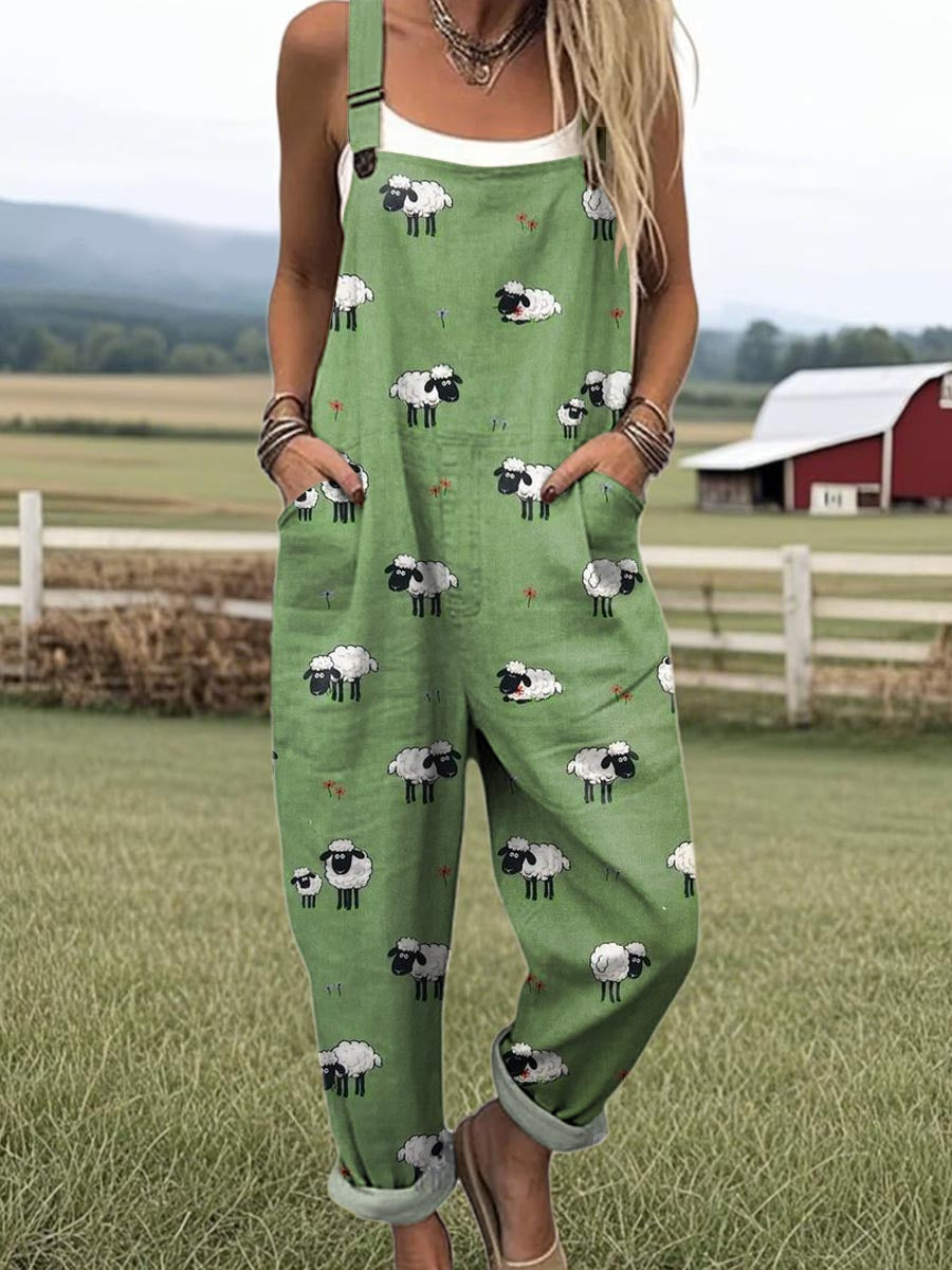 Whimsical Sheep Dungaree