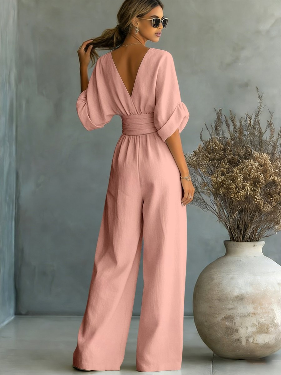 Sofia | Effortless V-Neck Jumpsuit