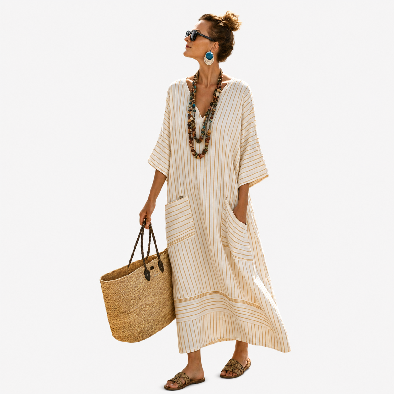 Ethel | Long Caftan Dress