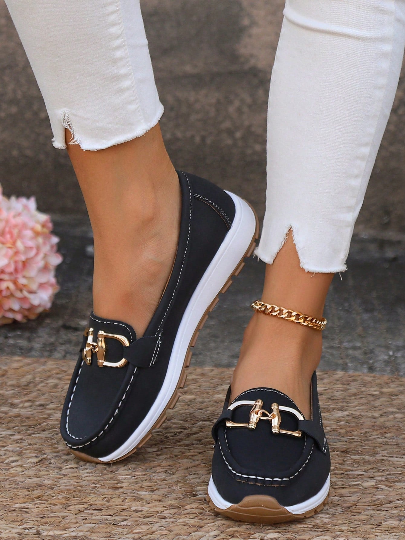 Amie - Flat Buckle Loafers