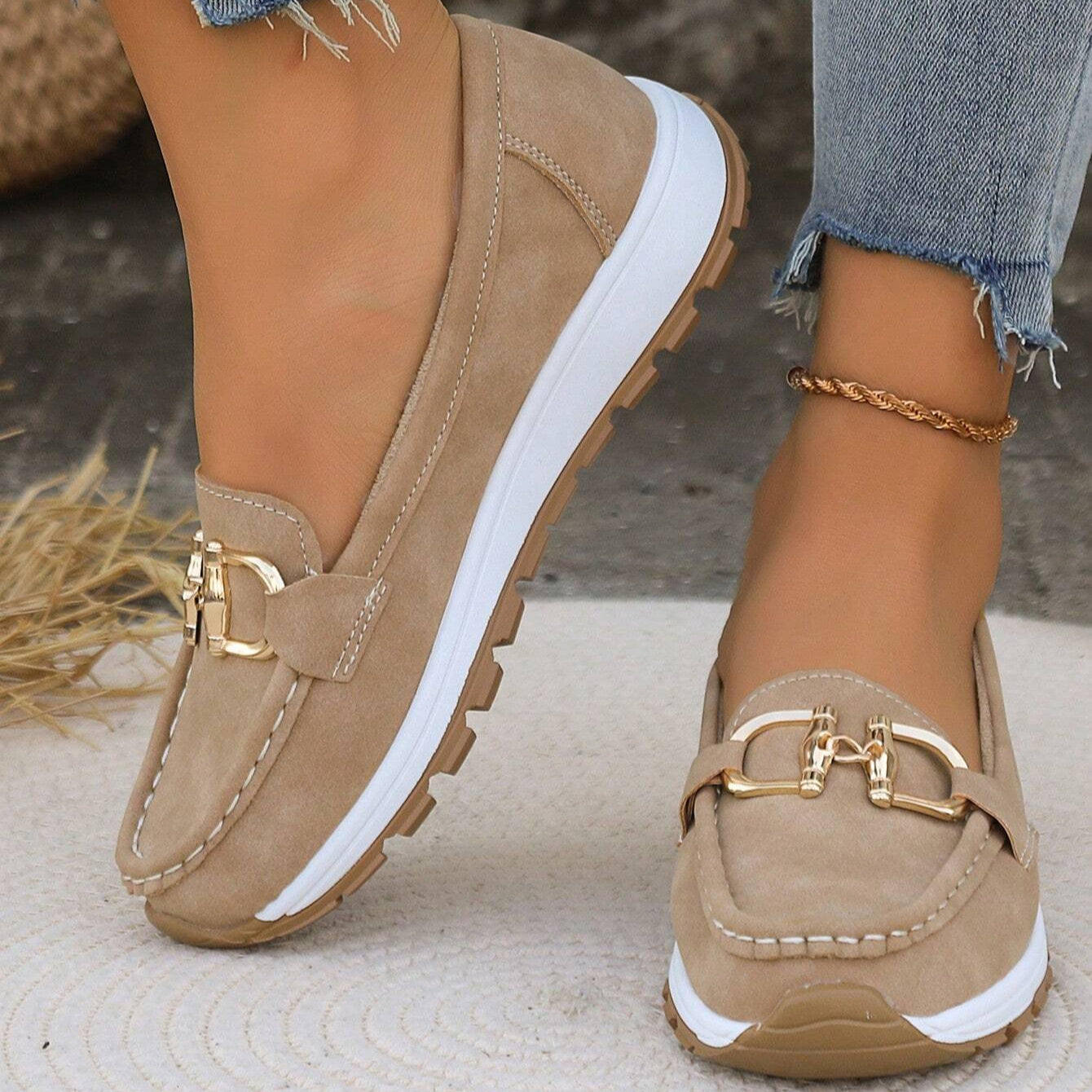 Amie - Flat Buckle Loafers