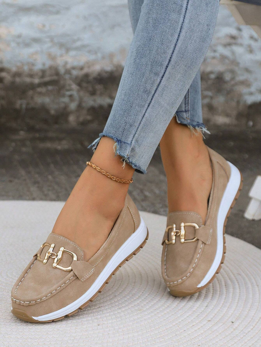 Amie - Flat Buckle Loafers