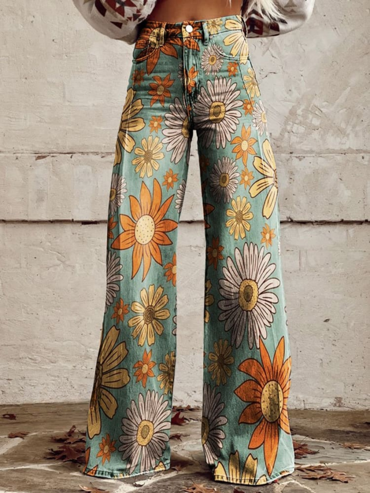 Sisi - Palazzo Pants Floral
