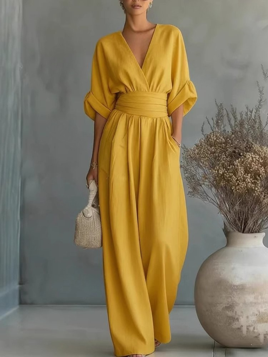 Sofia | Effortless V-Neck Jumpsuit
