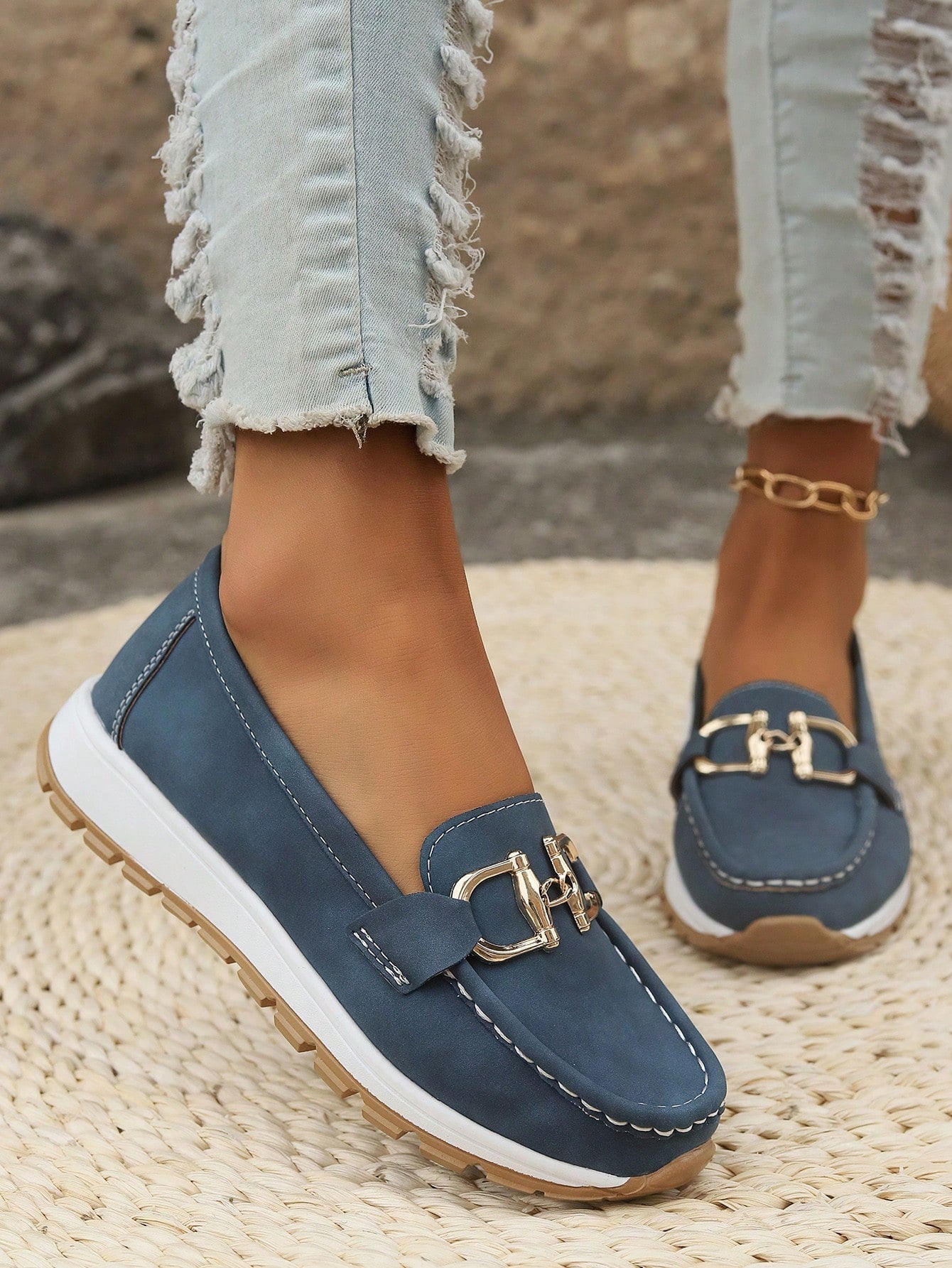 Amie - Flat Buckle Loafers
