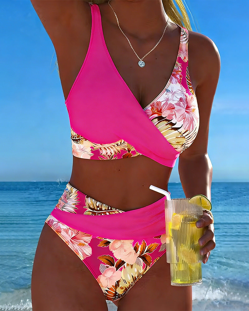 Hinari | High-Waisted Floral Bikini Set