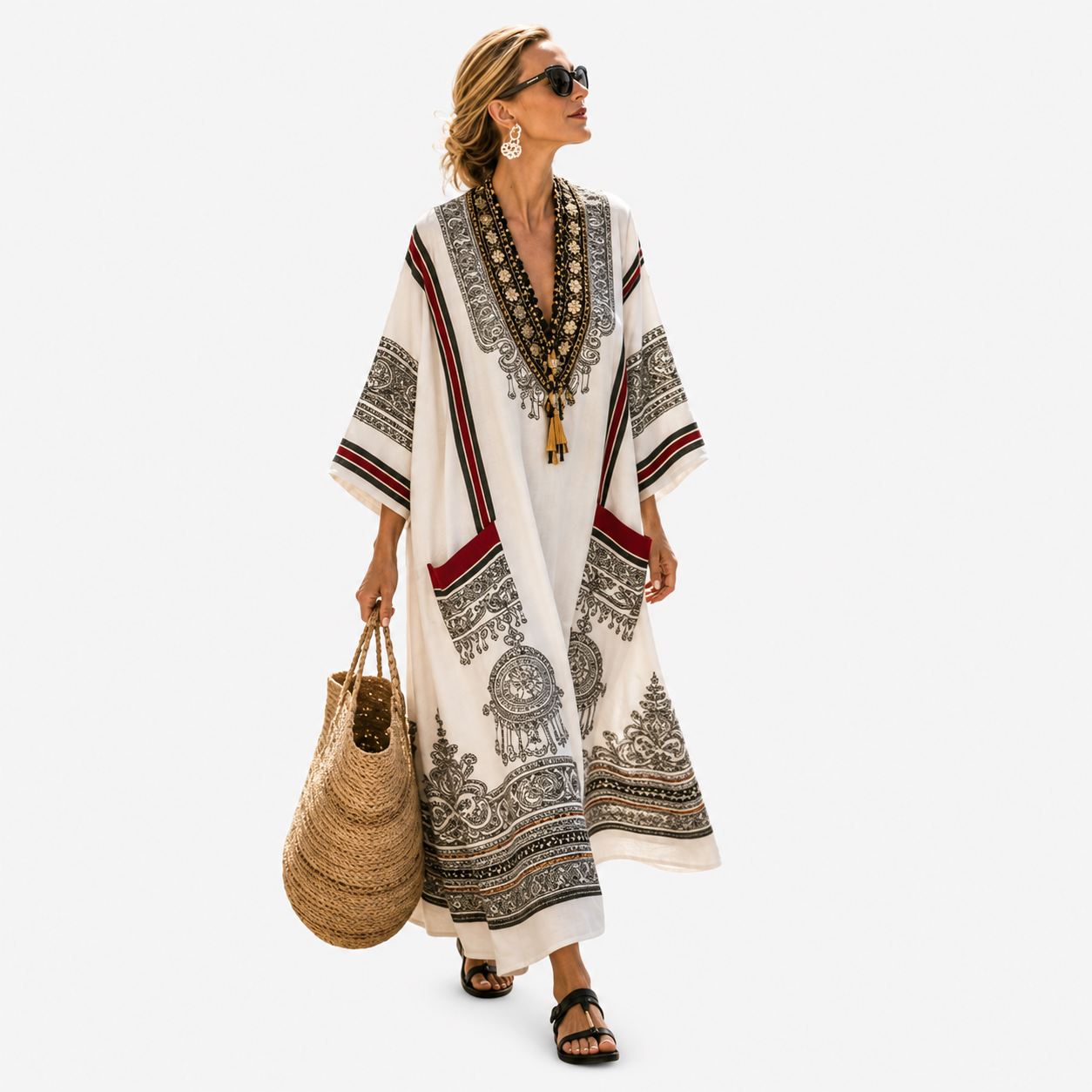Hilda | Long Caftan Dress