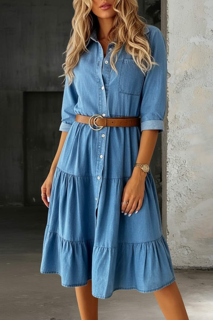 Barbara | Casual Elegant Denim Dress