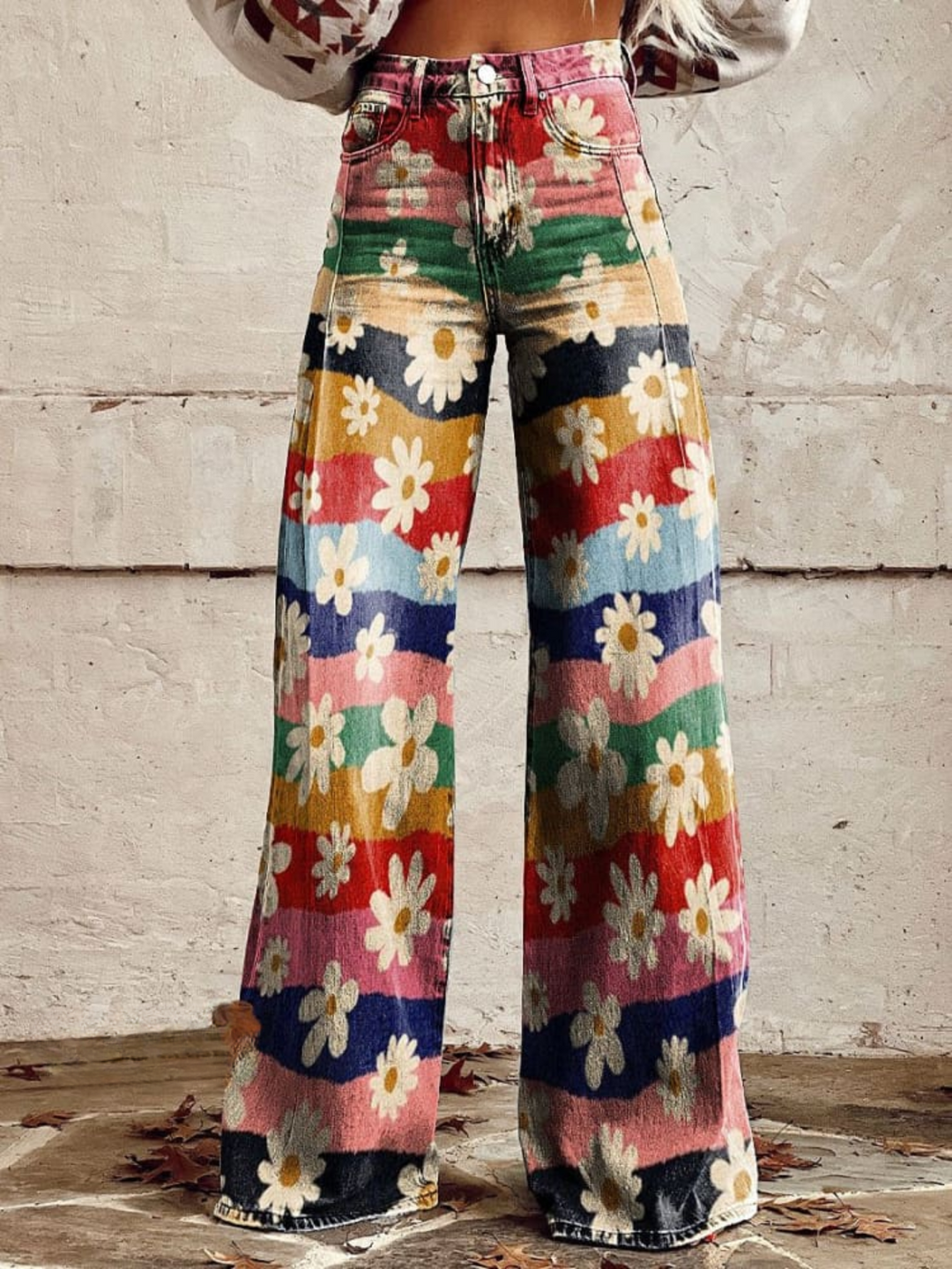 Léa - Elegant Floral Pants
