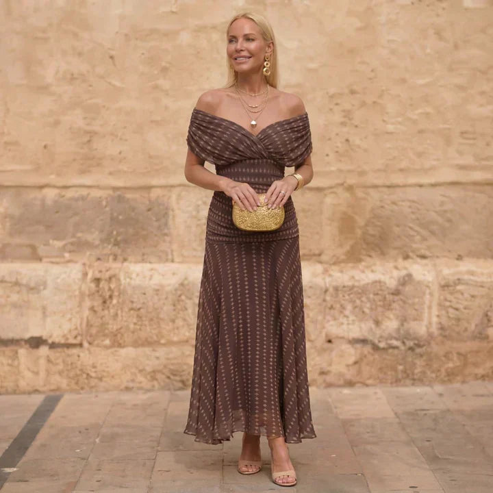 Sienna | Geometric Flow Dress