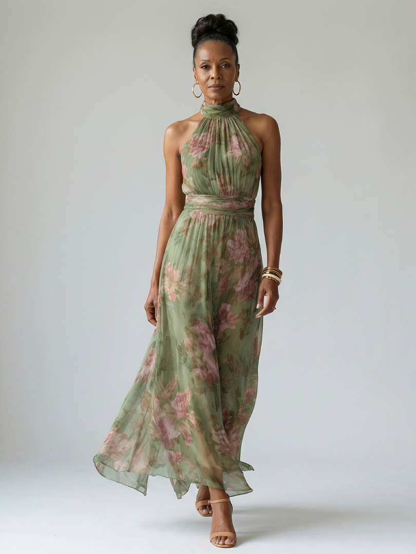Kathrine | Halter Maxi Dress