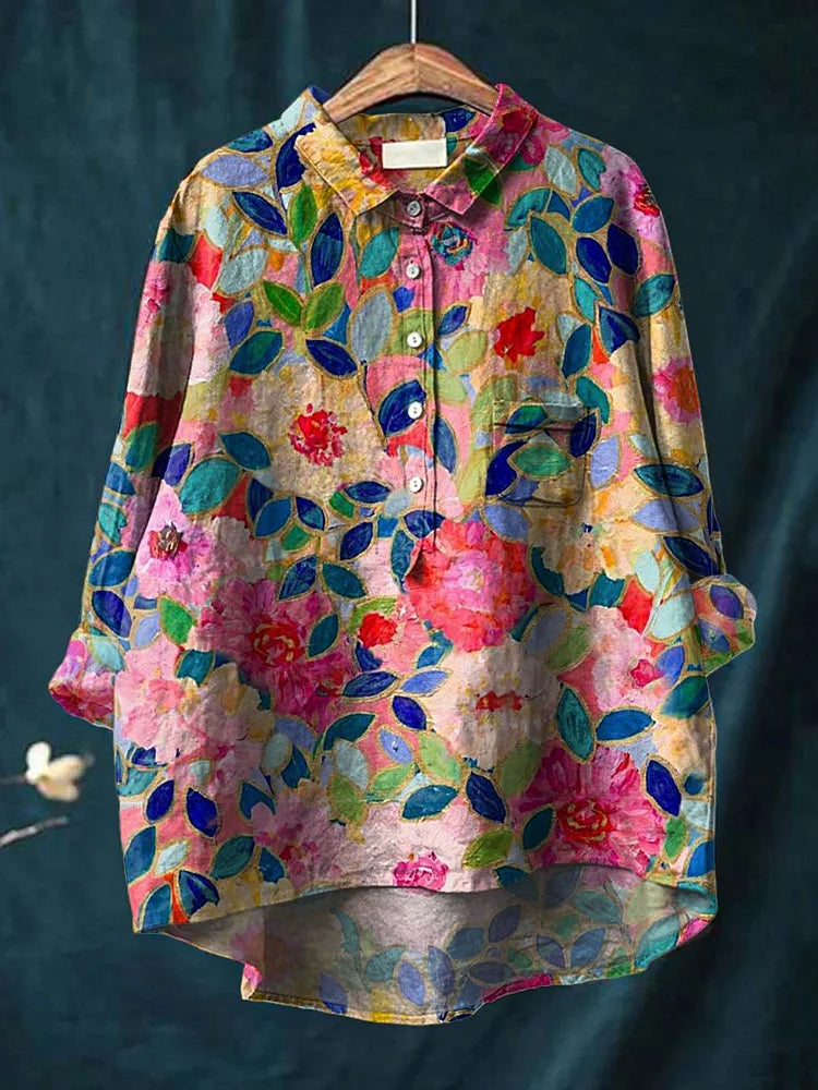 Claudia™ Playful Doggie Print Blouse