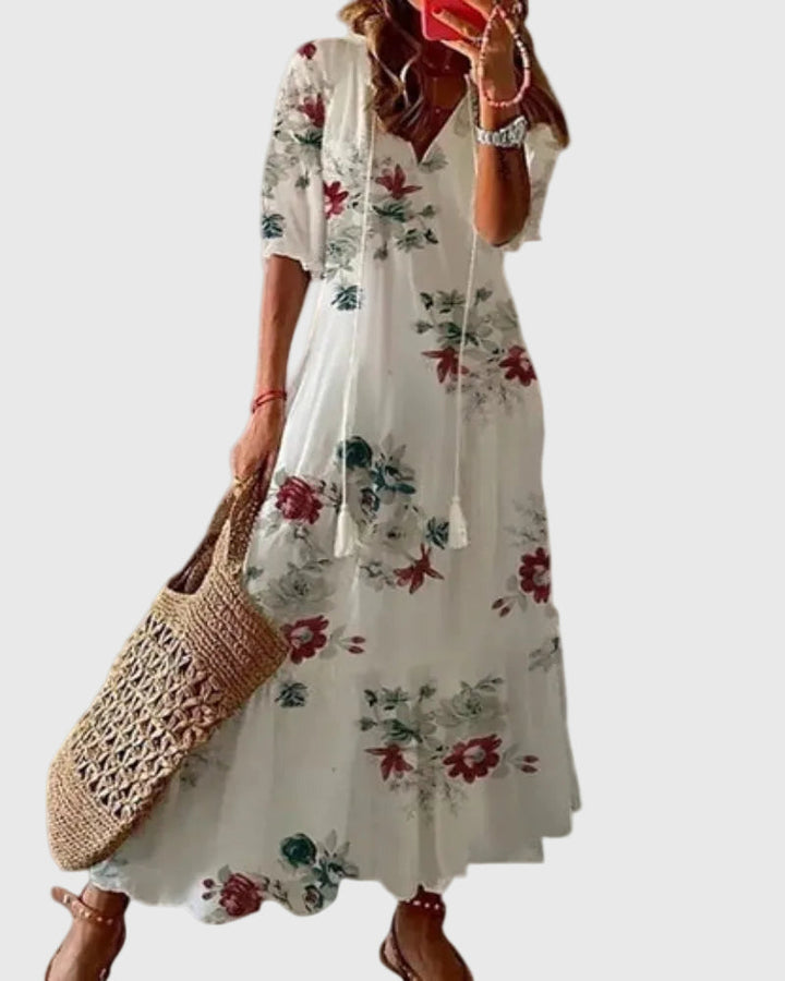 Janet | Boho Vintage Summer Maxi Dress