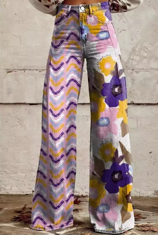Isa - Boho Flower Pants