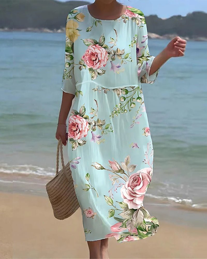 Marion | Sunset Flower Dress