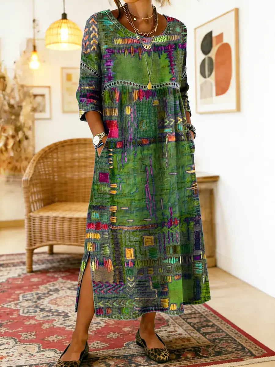 Sabine™ — BOHEMIAN PRINT MAXI DRESS