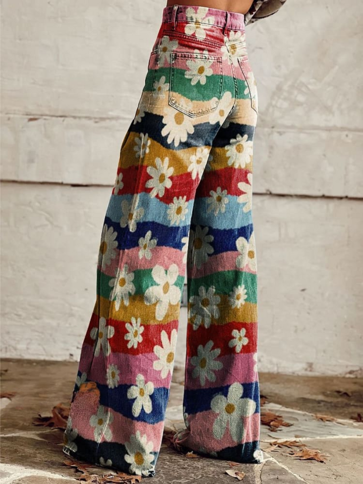 Léa - Elegant Floral Pants