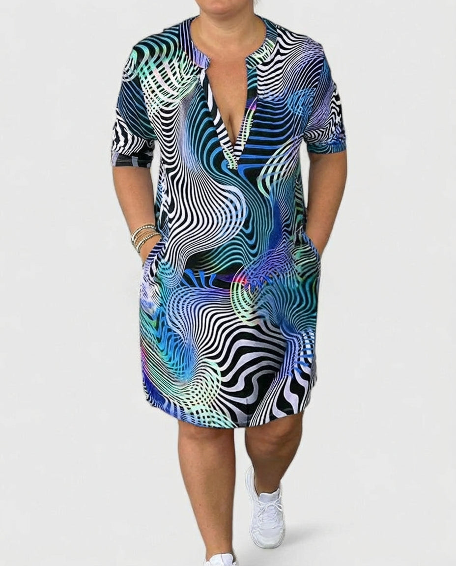 Niamh | Sophisticated V-neck Dress