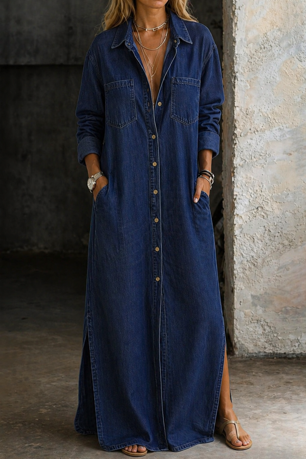 Delana | Button Down Dress