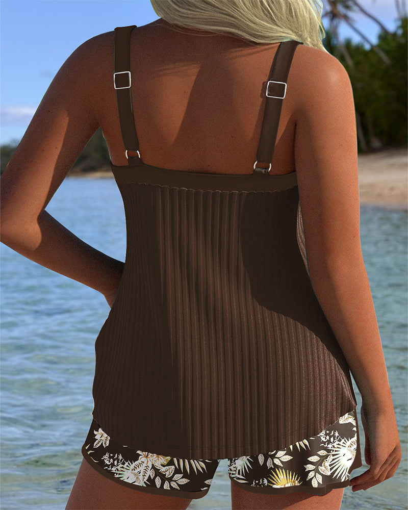 Solea | Short Striped Tankini