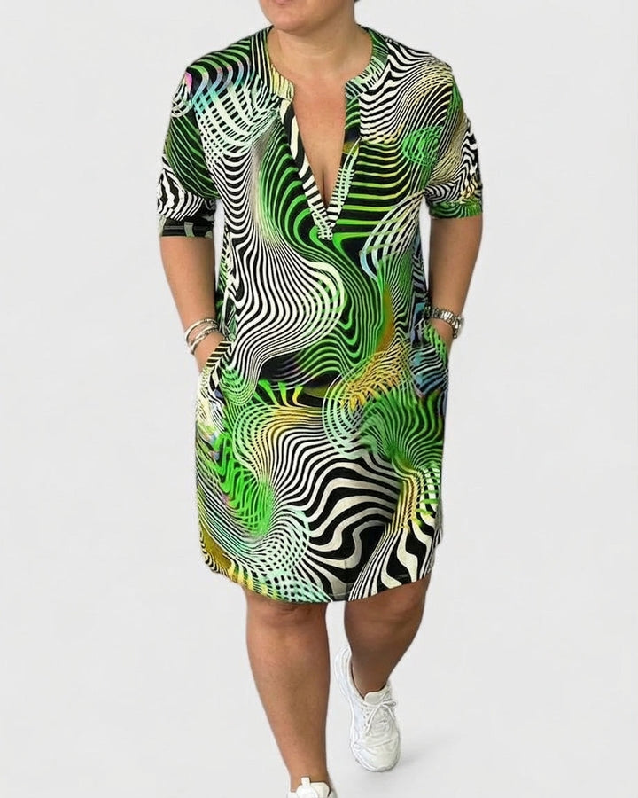 Niamh | Sophisticated V-neck Dress