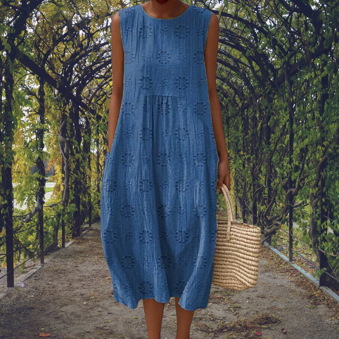 Christine | Elegant Sleeveless Dress with Pockets