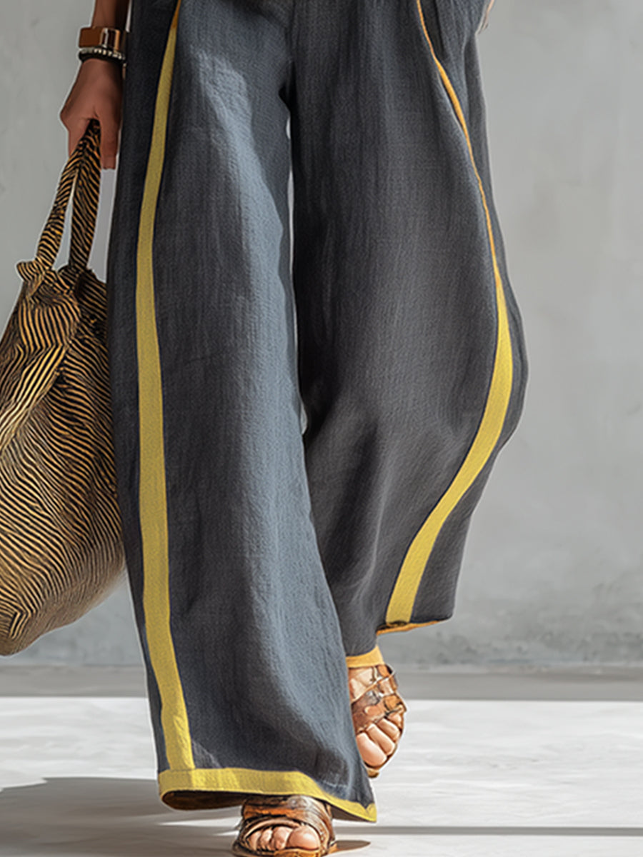 Marlene | Elegant Wide Leg Two Piece Summer Set