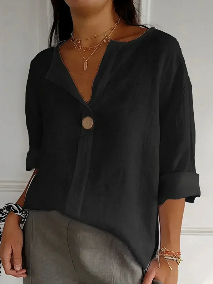 Nora - Casual V-Neck Blouse