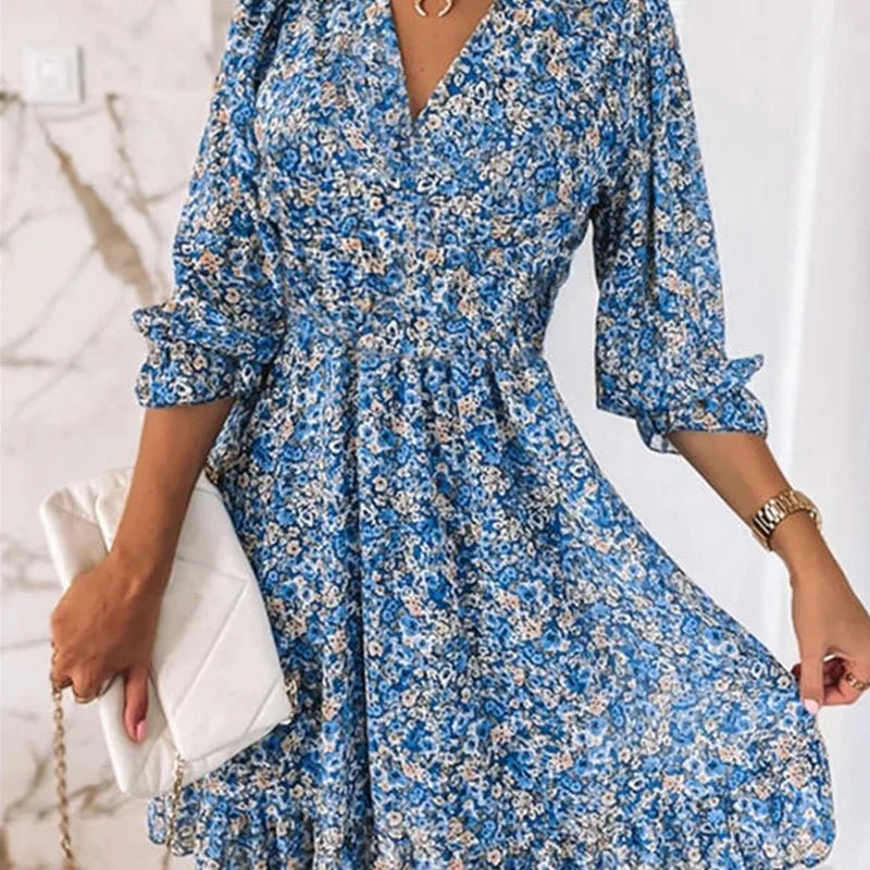 Joan | Elegant Floral Dress