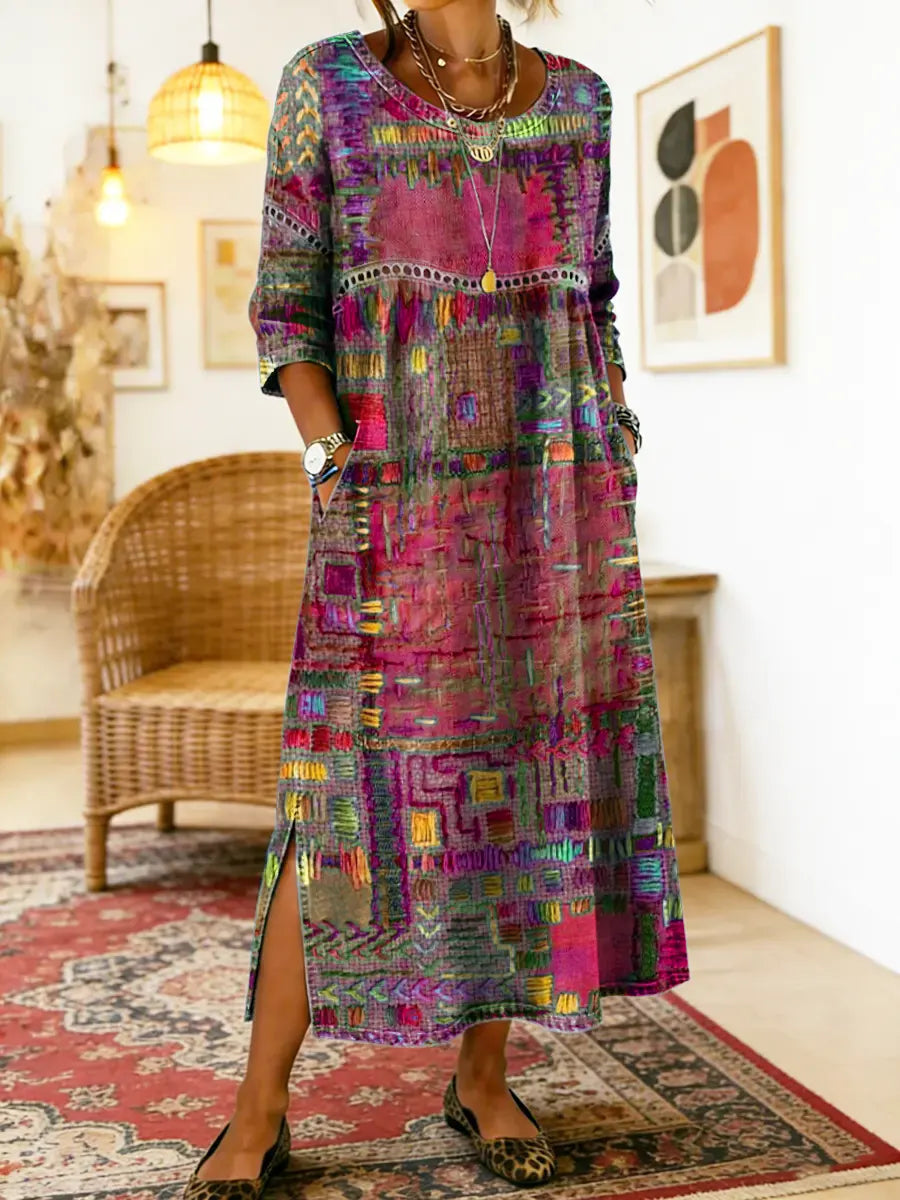 Sabine™ — BOHEMIAN PRINT MAXI DRESS