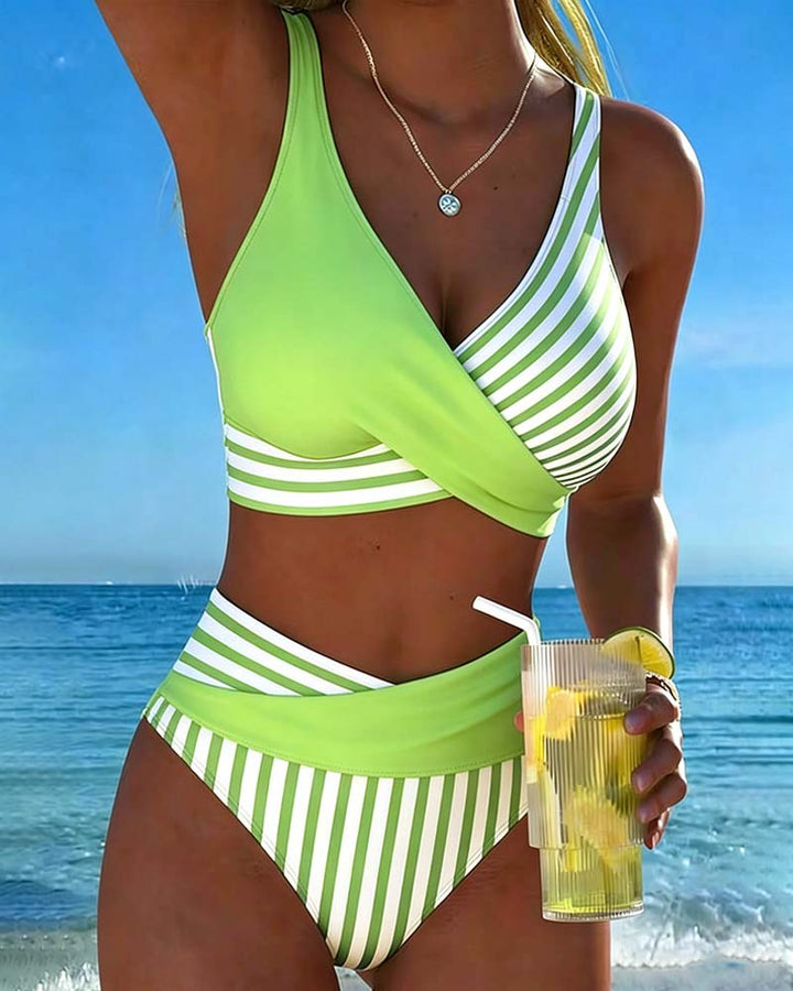 Giulia | Crossed Stripes Bikini