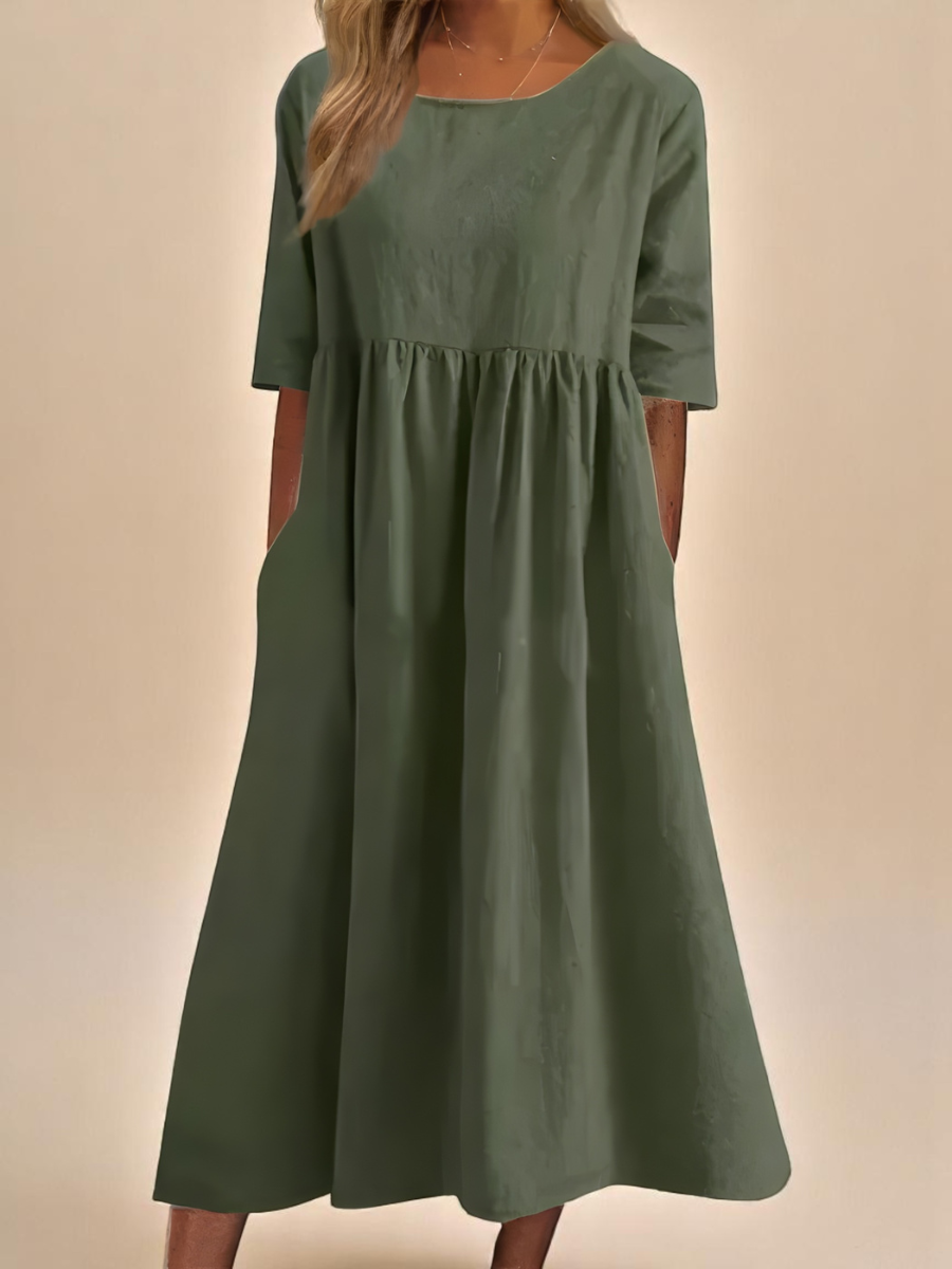 Emily | Classic Mid Sleeve Dress