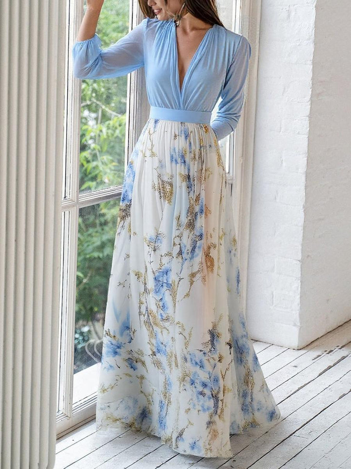 Sarah | Elegant Floral Maxi Dress