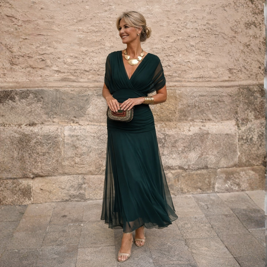 Morgan | Elegant Green Dress