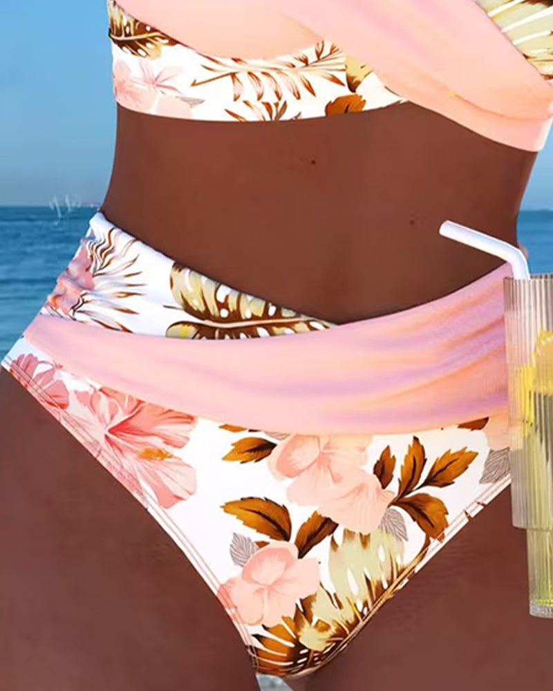 Hinari | High-Waisted Floral Bikini Set