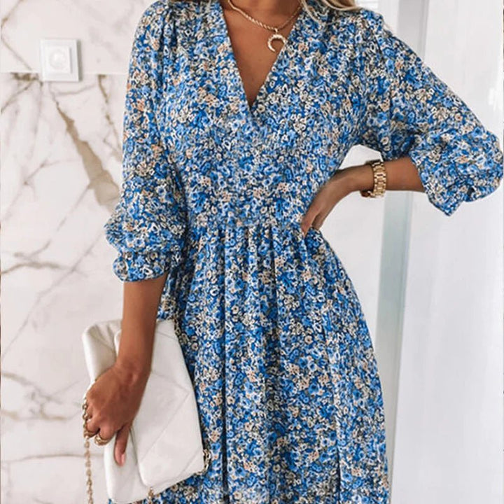 Joan | Elegant Floral Dress